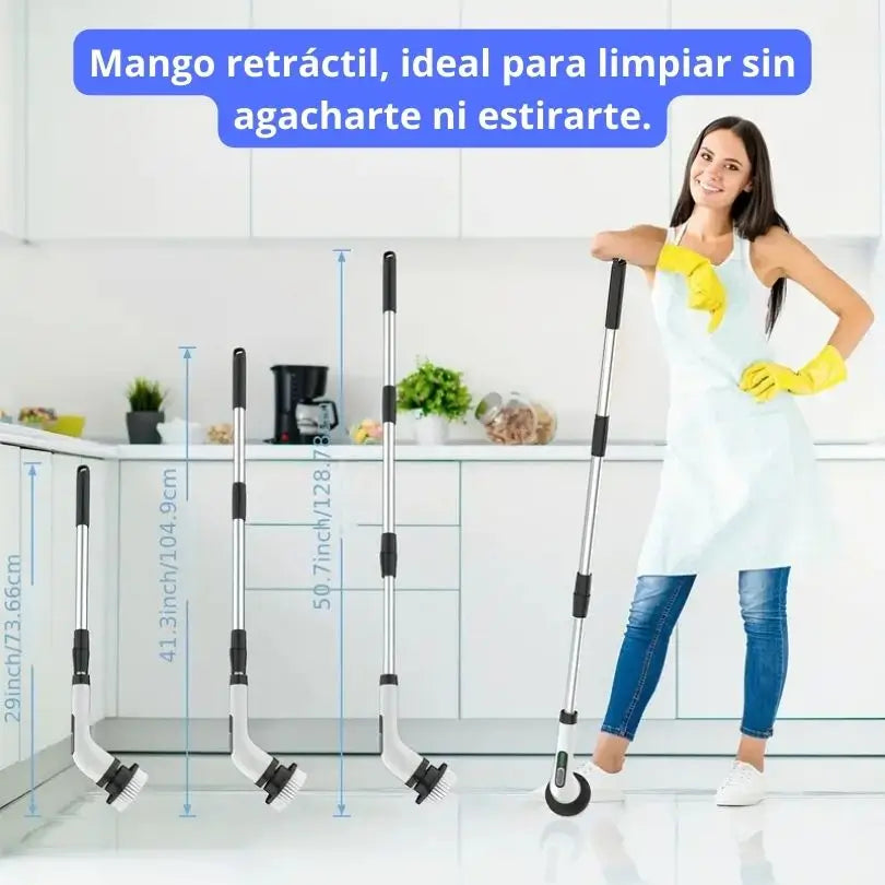 CEPILLO LIMPIADOR ELÉCTRICO 7 EN 1 ✨ LIMPIA FÁCIL Y RÁPIDO ✨