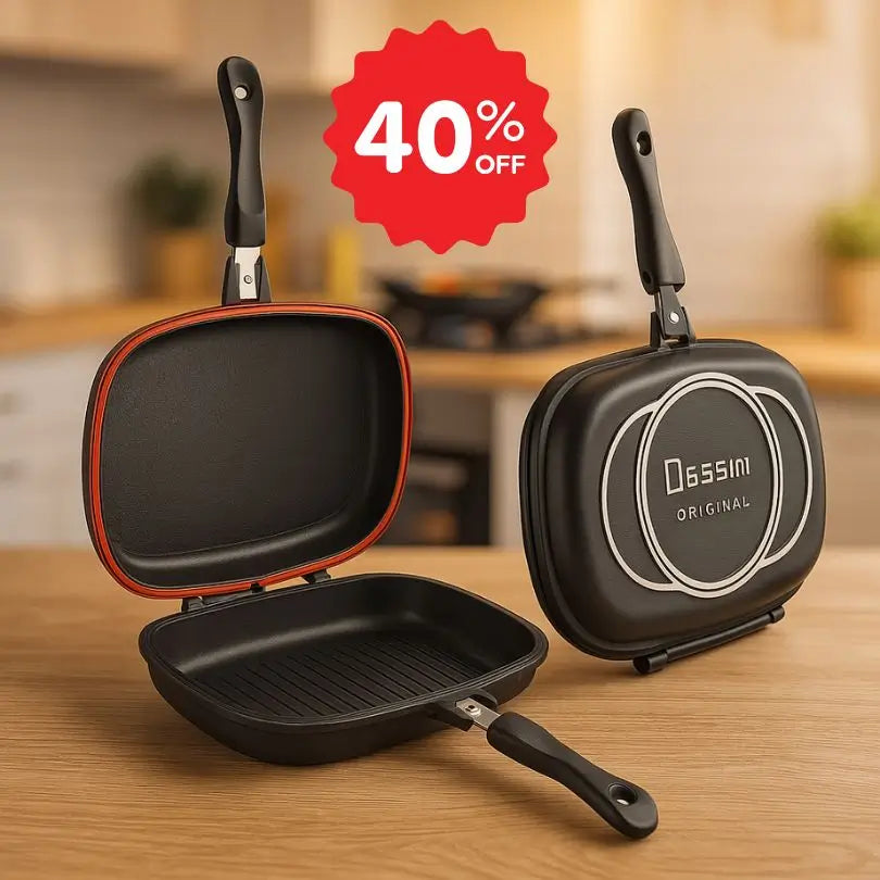 SARTEN DOBLE PARRILLA 💥 MULTIFUNCIONAL 💥 40% DE DESCUENTO