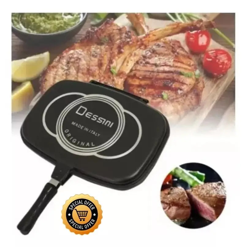 SARTEN DOBLE PARRILLA 💥 MULTIFUNCIONAL 💥 40% DE DESCUENTO