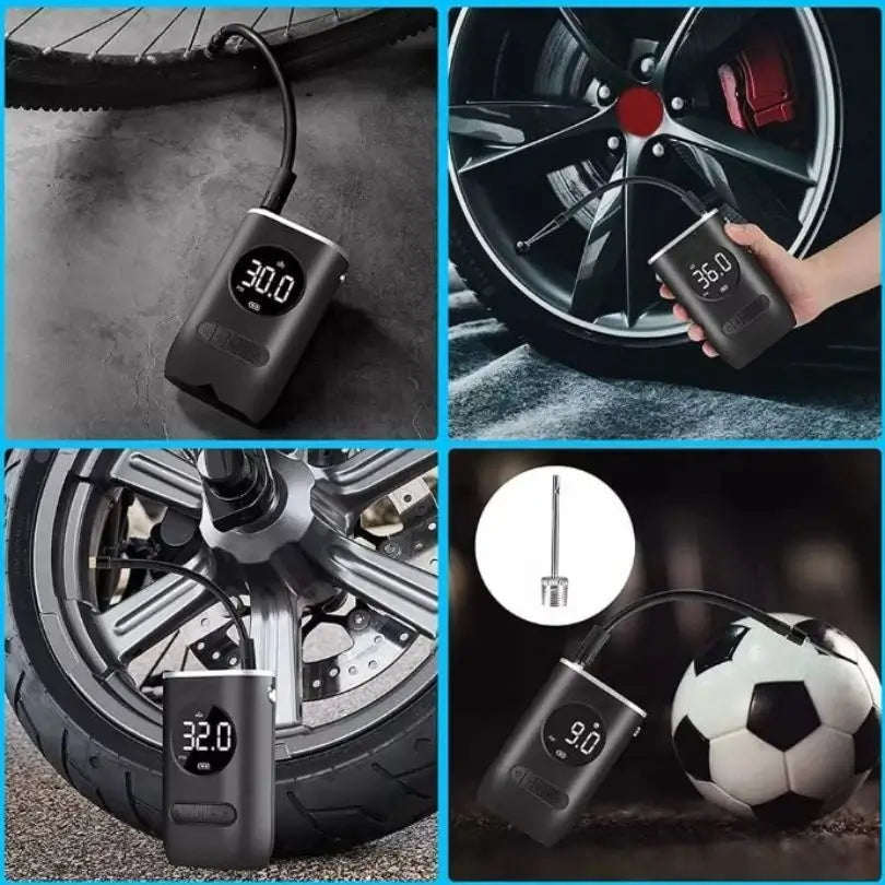 INFLADOR DE LLANTAS PORTÁTIL 💥 CARROS, MOTOS, BICICLETAS, BALONES 💥 OFERTA 40% OFF