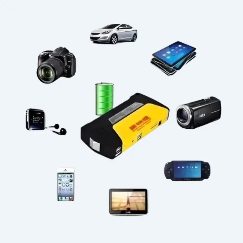 KIT DE EMERGENCIA: ✨ INICIADOR DE BATERÍA + INFLADOR DE LLANTAS ✨ 30% OFF