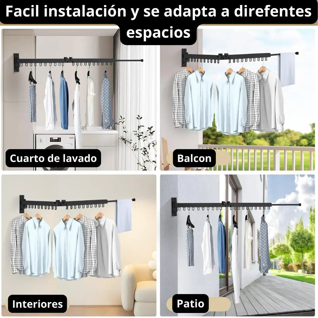 OFERTA 30% OFF✨TENDEDERO DE ROPA PLEGABLE 🌟AHORRA ESPACIO