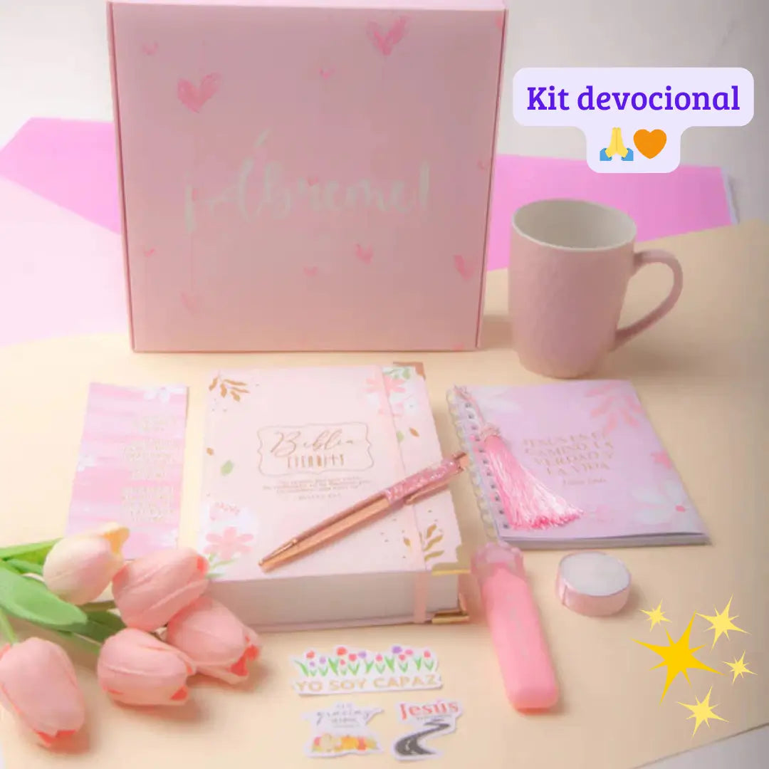 🙏 KIT PARA TU ESPACIO CON DIOS 💗 BIBLIA ETERNITY PASTA DURA 📕🙏 30% OFF