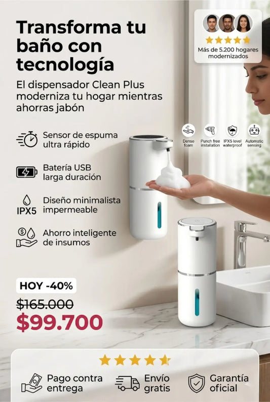 Dispensador de Jabón Automático Clean Plus