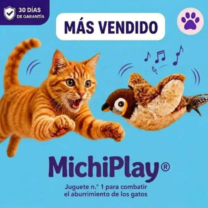 🐦MichiPlay® - Pájaro Interactivo Realista