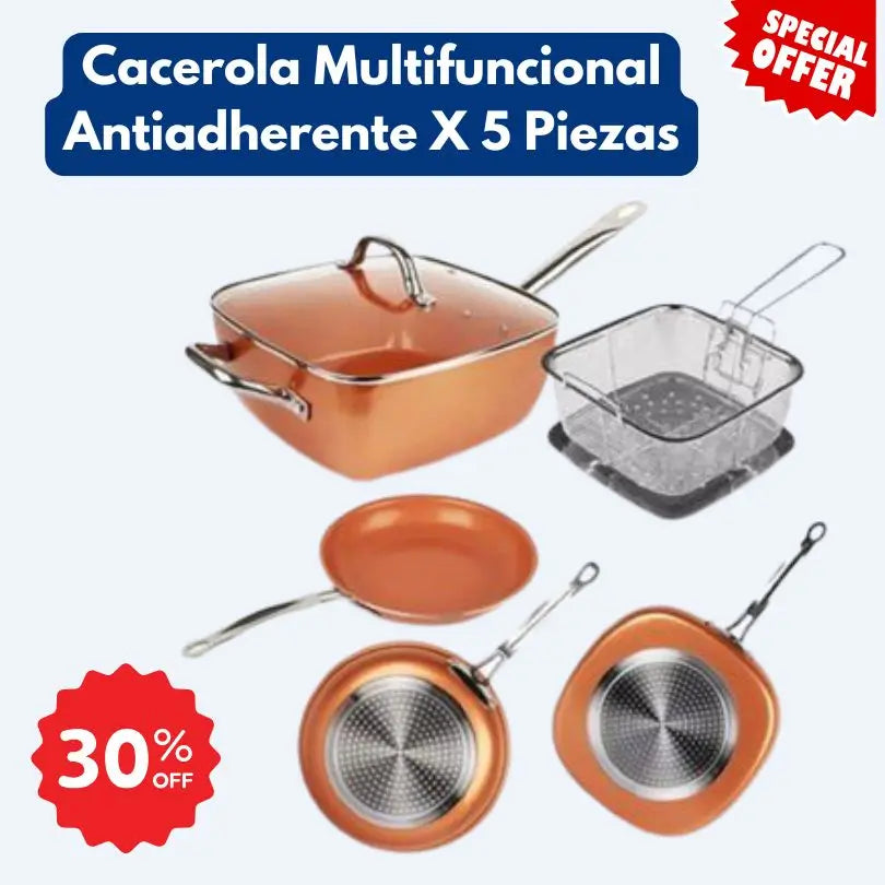 CACEROLA ANTIADHERENTE MULTIFUNCIONAL 🌟