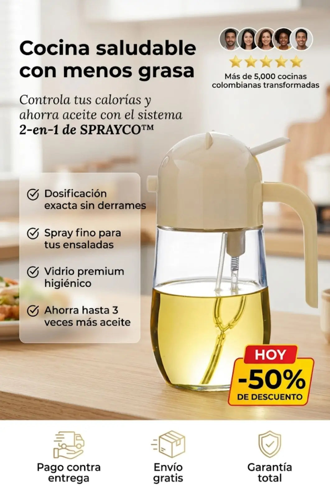 DISPENSADOR - SPRAY DE ACEITE ✨SPRAYCO™