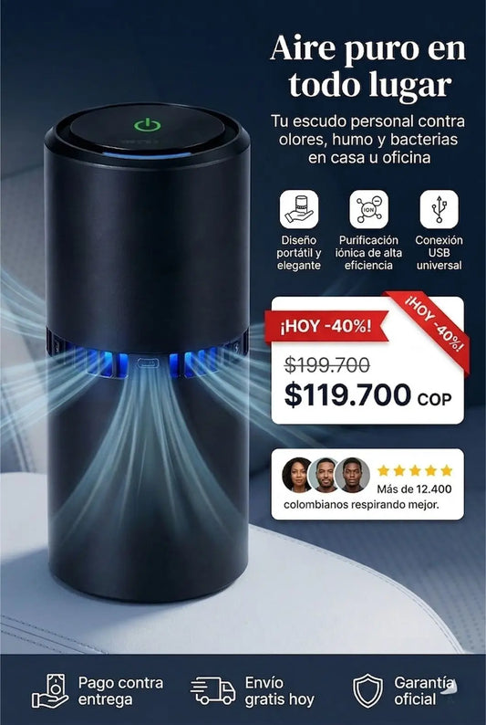 PURIFICADOR DE AIRE IONIX - "RESPIRA DIFERENTE DESDE EL PRIMER DÍA."
