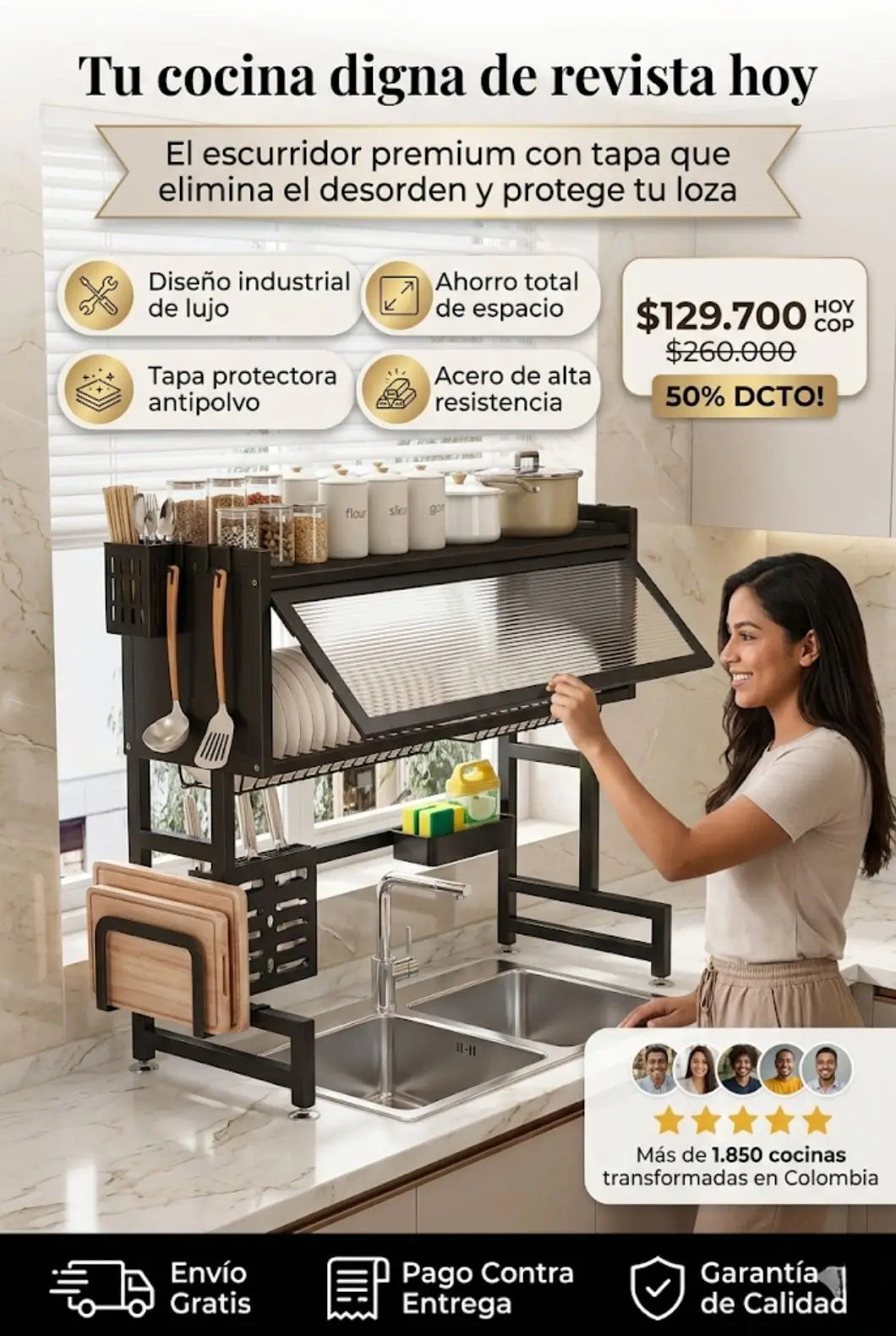 Escurridor y Organizador de Platos