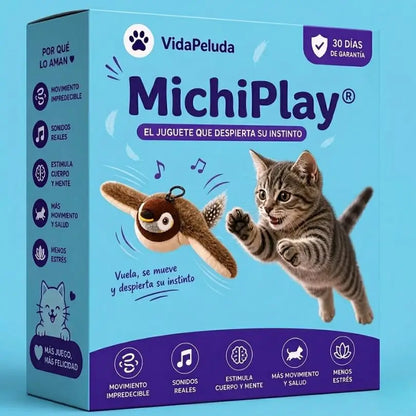 🐦MichiPlay® - Pájaro Interactivo Realista