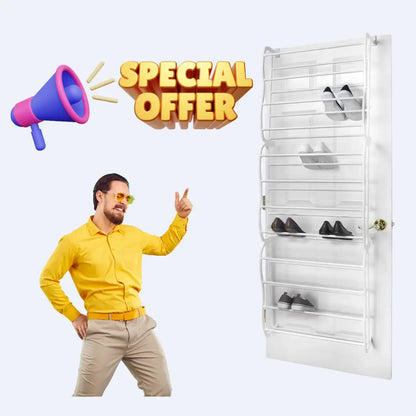 ZAPATERO PARA PUERTA AHORRA ESPACIO⭐: HASTA 36 PARES 😍