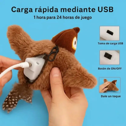 🐦MichiPlay® - Pájaro Interactivo Realista