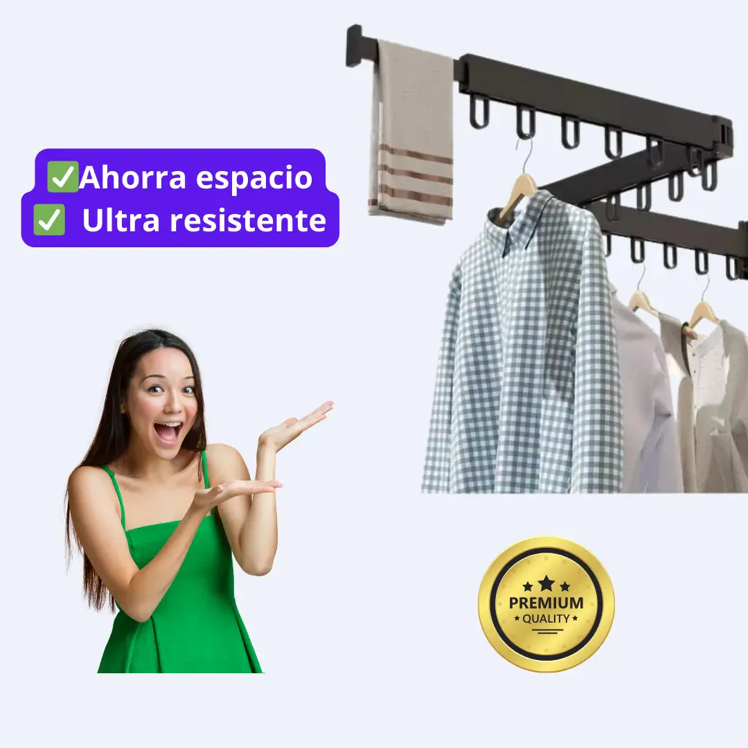 OFERTA 30% OFF✨TENDEDERO DE ROPA PLEGABLE 🌟AHORRA ESPACIO