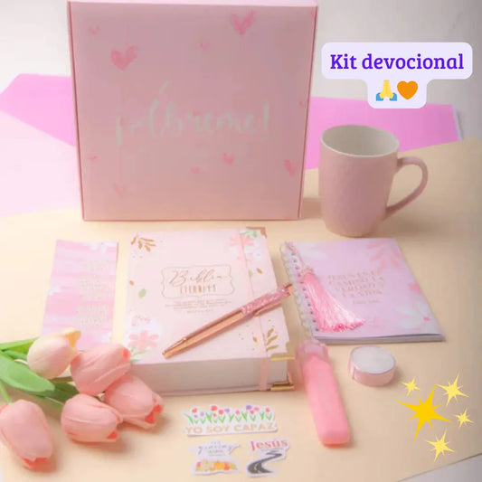 🙏 KIT PARA TU ESPACIO CON DIOS 💗 BIBLIA ETERNITY PASTA DURA 📕🙏 30% OFF
