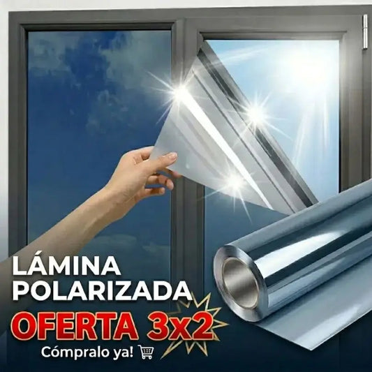 "PAGAS 2 Y LLEVAS 3" LÁMINA POLARIZADA REFLIX