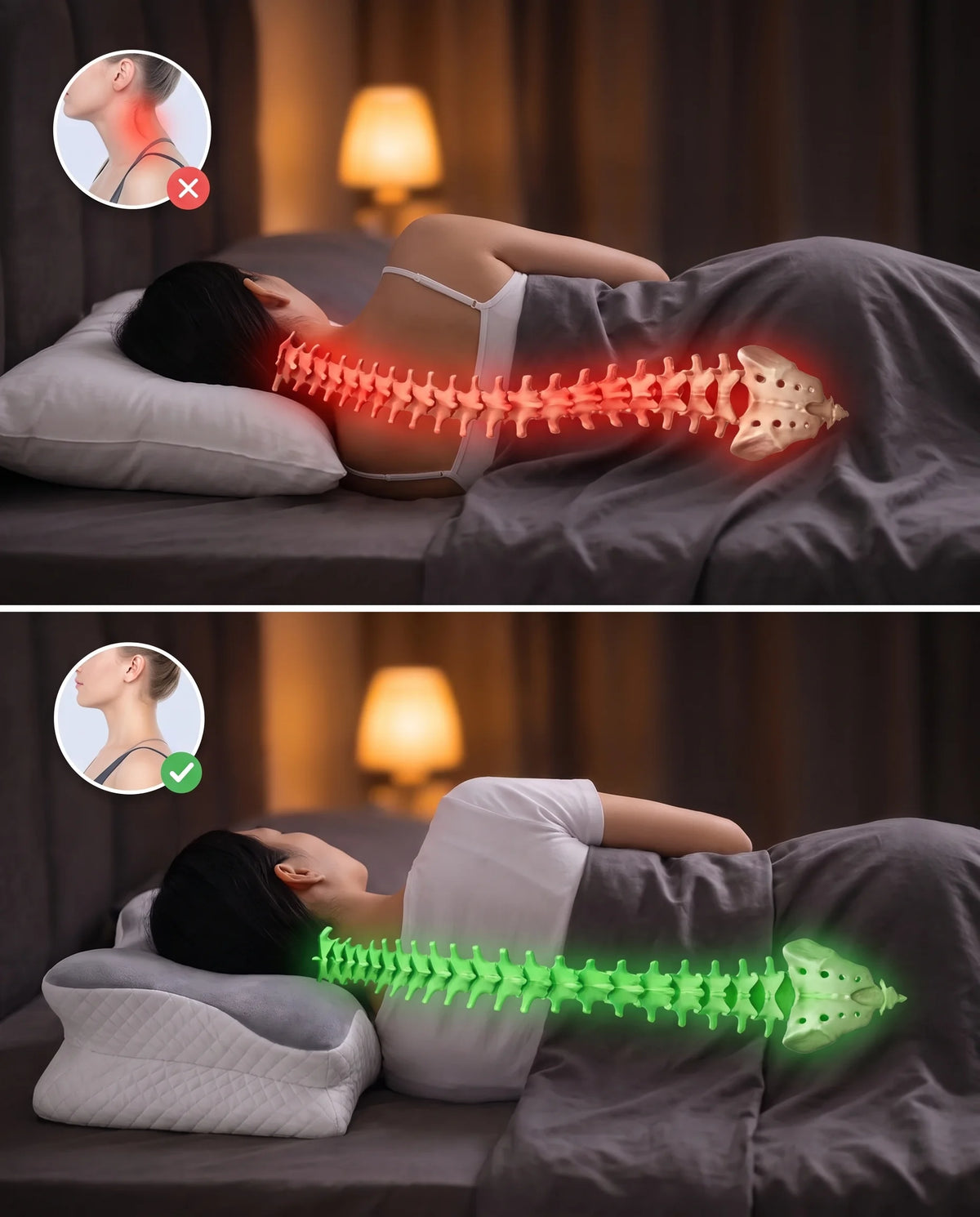 Almohada Cervical Ortopedica Estrella ✨