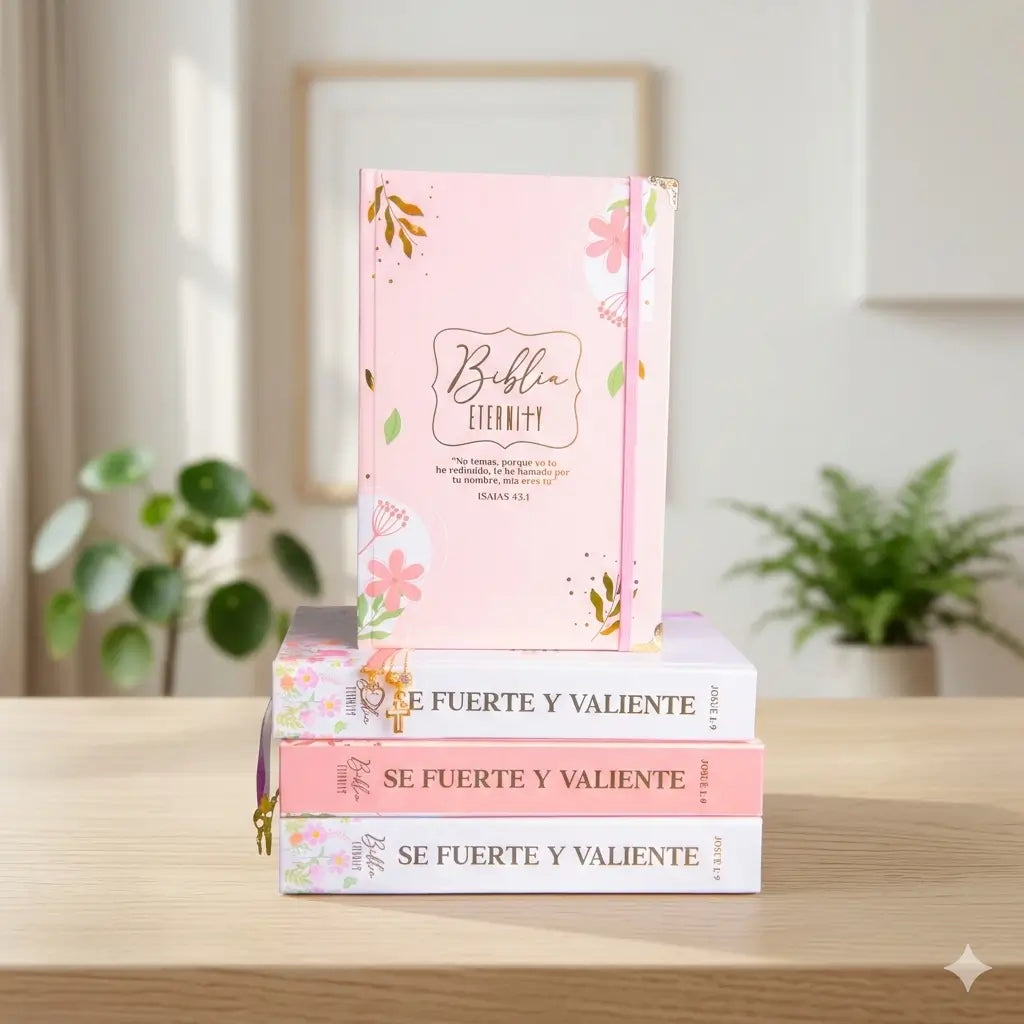 🙏 KIT PARA TU ESPACIO CON DIOS 💗 Biblia Eternity Pasta Dura 📕🙏 30% OFF