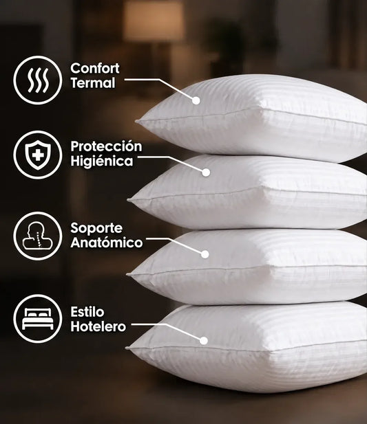 Almohada Hotelera Luxury ✨ ¡Mega Oferta X 4 unidades!